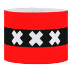 Amsterdam, Ajax aanvoerdersband, voetbal, Aanvoerdersband, captain armband specialist, de aanvoerdersband specialist, hockey, volleybal, met klittenband aansluiting, met standaard stiknaad, gepersonaliseerde aanvoerdersband, aanvoerdersband kopen, aanvoerdersband ontwerpen, aanvoerdersband bedrukken