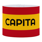 capita aanvoerdersband, Spaanse aanvoerdersband, aanvoerdersband in het Spaans, voetbal, Aanvoerdersband, captain armband specialist, de aanvoerdersband specialist, hockey, volleybal, met klittenband aansluiting, met standaard stiknaad, gepersonaliseerde aanvoerdersband, aanvoerdersband kopen, aanvoerdersband ontwerpen, aanvoerdersband bedrukken