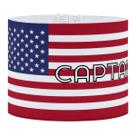 Amerikaanse aanvoerdersband, aanvoerdersband in het Amerikaans, voetbal, Aanvoerdersband, captain armband specialist, de aanvoerdersband specialist, hockey, volleybal, met klittenband aansluiting, met standaard stiknaad, gepersonaliseerde aanvoerdersband, aanvoerdersband kopen, aanvoerdersband ontwerpen, aanvoerdersband bedrukken