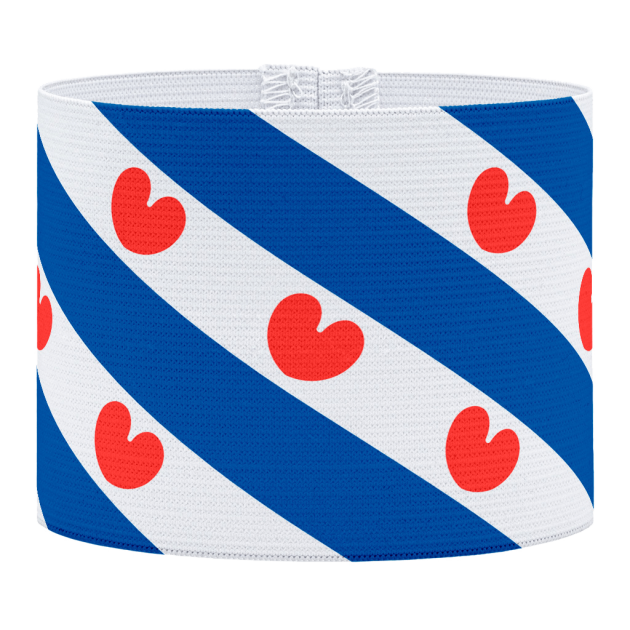 Friesland, fryslân, voetbal, Aanvoerdersband, captain armband specialist, de aanvoerdersband specialist, hockey, volleybal, met klittenband aansluiting, met standaard stiknaad, gepersonaliseerde aanvoerdersband, aanvoerdersband kopen, aanvoerdersband ontwerpen, aanvoerdersband bedrukken