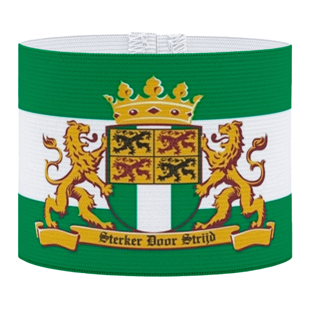 Rotterdam, Feyenoord, sterker door strijd, voetbal, Aanvoerdersband, captain armband specialist, de aanvoerdersband specialist, hockey, volleybal, met klittenband aansluiting, met standaard stiknaad, gepersonaliseerde aanvoerdersband, aanvoerdersband kopen, aanvoerdersband ontwerpen, aanvoerdersband bedrukken