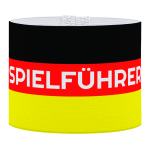 Spielfurer, Duitse aanvoerdersband, aanvoerder in het Duits, voetbal, Aanvoerdersband, captain armband specialist, de aanvoerdersband specialist, hockey, volleybal, met klittenband aansluiting, met standaard stiknaad, gepersonaliseerde aanvoerdersband, aanvoerdersband kopen, aanvoerdersband ontwerpen, aanvoerdersband bedrukken
