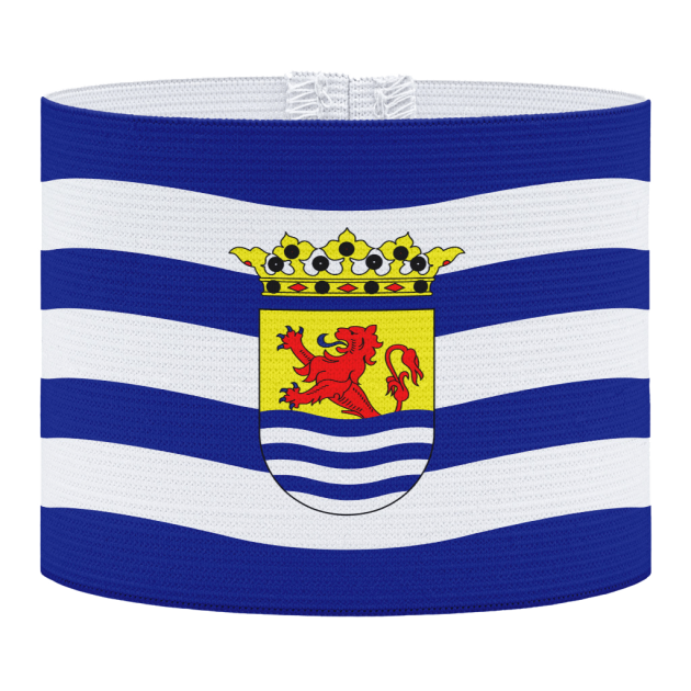 Zeeland aanvoerdersband, vlag van Zeeland, voetbal, Aanvoerdersband, captain armband specialist, de aanvoerdersband specialist, hockey, volleybal, met klittenband aansluiting, met standaard stiknaad, gepersonaliseerde aanvoerdersband, aanvoerdersband kopen, aanvoerdersband ontwerpen, aanvoerdersband bedrukken