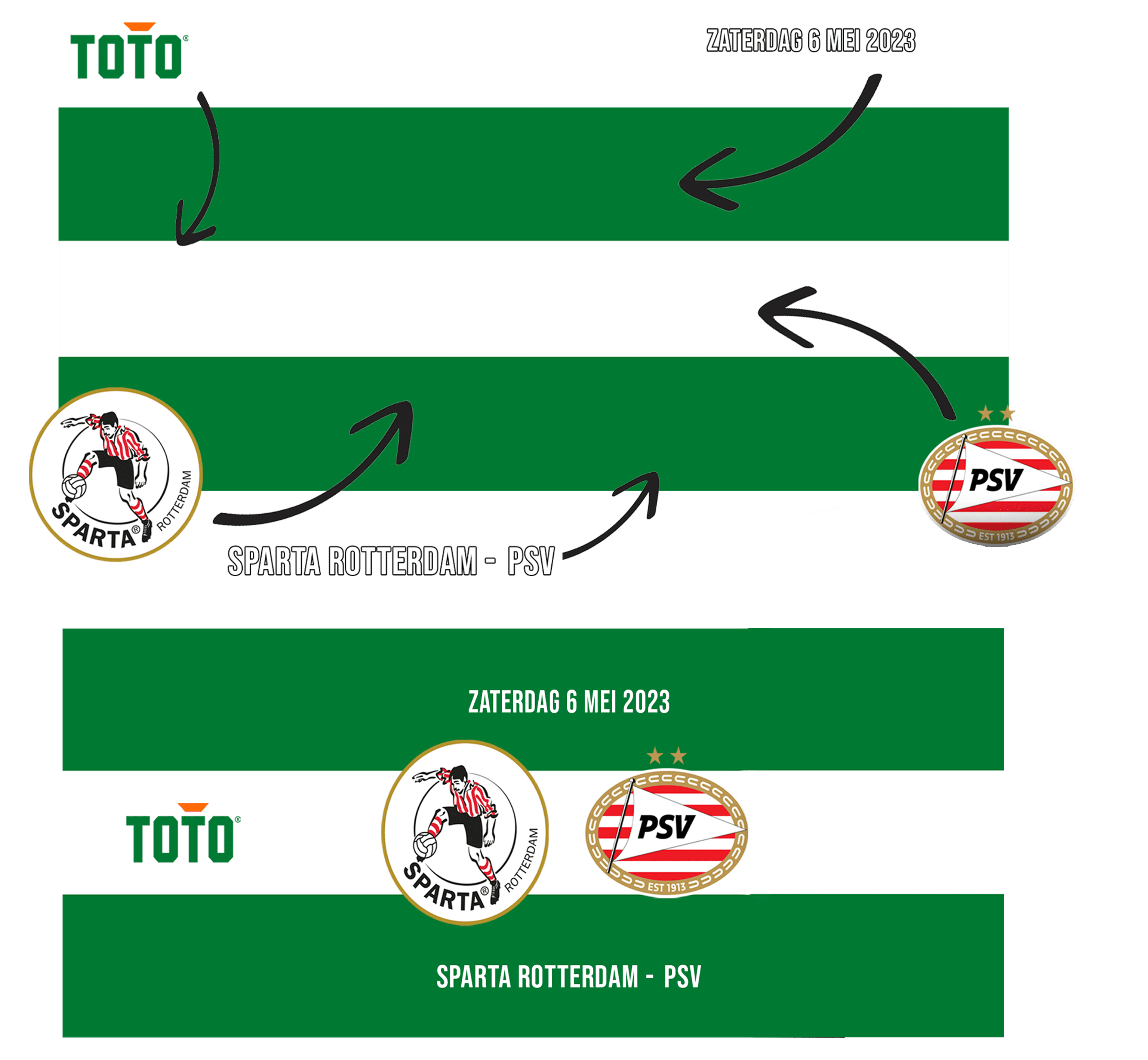 aanvoerdersbanden - sparta - aanvoerdersband ontwerpen - aanvoerdersband specialist - captain armband specialist - psv - toto